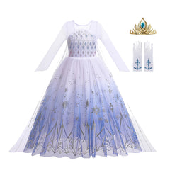 Children Costume Girl Dress Halloween Princess Cosplay Party Rapunzal Anna Elsa Birthday Clothes