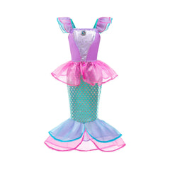 Children Costume Girl Dress Halloween Princess Cosplay Party Rapunzal Anna Elsa Birthday Clothes