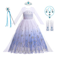 Children Costume Girl Dress Halloween Princess Cosplay Party Rapunzal Anna Elsa Birthday Clothes