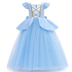 Children Costume Girl Dress Halloween Princess Cosplay Party Rapunzal Anna Elsa Birthday Clothes