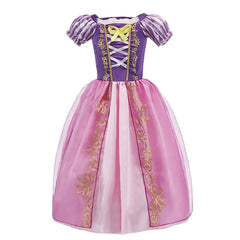 Children Costume Girl Dress Halloween Princess Cosplay Party Rapunzal Anna Elsa Birthday Clothes