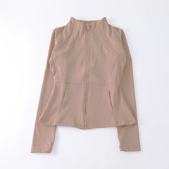 Yoga Clothes Windbreaker Sportswear Woman Running Long Sleeve Sweatshirt Sports Jackets Top Women Workout Tops Activewear